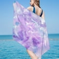 thumbnail image 1 of Microfiber Beach Towel Super Lightweight Colorful Bath Towel Sandproof Beach Blanket Multi-Purpose Towel For Travel Swimming Pool 30x60 Inch Travel Essentials, 1 of 8