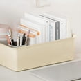 thumbnail image 2 of Under Desk Rolling Cart Strong Plastic Space Saving Handle Design Storage Trolley for Office Dormitory Bedroom Without Wheels, 2 of 3