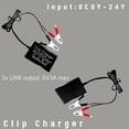 thumbnail image 7 of UNTERING Upgrade Converter with Battery-Clip USB Power Adapter Regulator 3 Ports Automatically Identify Shunt, 7 of 7