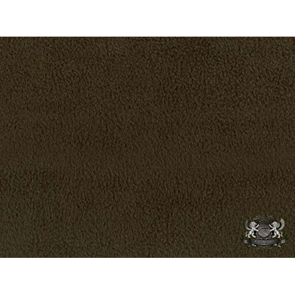Fleece Blanket Solid Fabric Sold by The Yard (Olive Green)