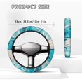 thumbnail image 5 of ZUXONGSY Marble Print Golf Cart Steering Wheel Covers Universal Car Wheel Cover Stretchable Club Car Steering Wheel Cover Heat Resistant Steering Wheel Covers Auto Wheel Cover Gifts for Dad, 5 of 7