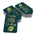 thumbnail image 2 of Inkdotpot Gold Foil Paper Hang Tags Kiss The Miss Goodbye Bridal Shower Favor Tags 100 Pack, 2 of 6