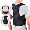 thumbnail image 2 of XS-4XL Plus Size Posture Corrector For Women And Men, Adjustable Back Support Lumbar Brace, Relief And Improve Posture For Neck, HunchBack And Shoulder (Black XL), 2 of 7