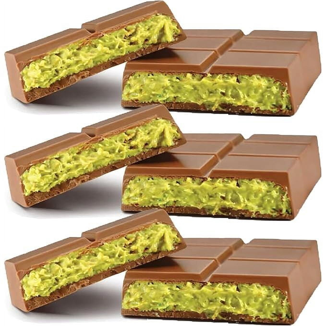 Dubai Chocolate Bars - (Pack of 3) Milk Chocolate With Pistachio - 93g / 3.2 oz