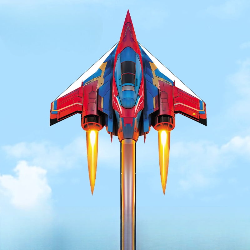 Adult Fighter Airplane Bomber 3D Kite Multicolor Design Perfect For Outdoor Beach Park Entertainment