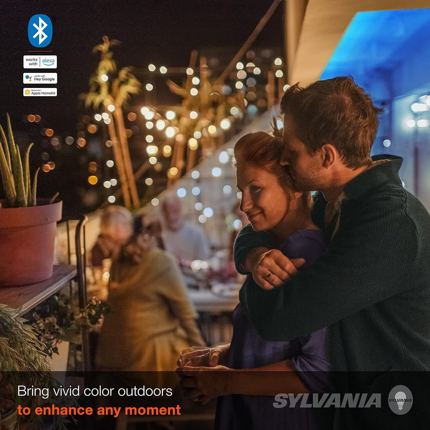 Sylvania Smart 16.4 ft Bluetooth Mesh LED Flex Light Strip Outdoor Starter Kit for Alexa/Google/Apple HomeKit, RGBTW Full Color, Dimmable, Accessories Included, Outdoor Rated - 1 Pack 75777