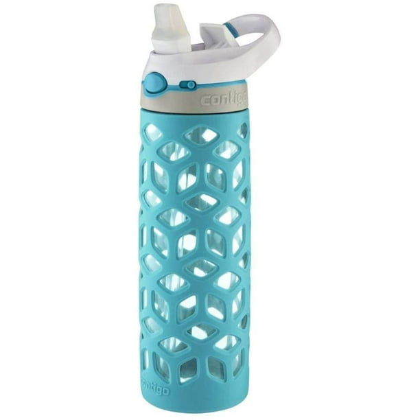 Contigo AUTOSPOUT Straw Ashland Glass Water Bottle, 20 oz, Scuba