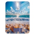 thumbnail image 2 of BZSMCE Digital Food Scale Kitchen Scales Creatively Seashells on Sunny Beach Pattern Baking Cooking Keto and Meal Prep, with LCD Display, 2 of 7