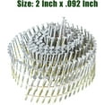 thumbnail image 5 of EPOTOOR 3600 Count Siding Nails 15 Degree 2-1/2 Inch x .092 Inch Collated Wire Coil Full Round Head Ring Shank Hot-Dipped Galvanized, 5 of 6