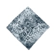 thumbnail image 2 of Novelty Gradient Cotton Bandanas Paisley Print Head Wrap Handkerchief Gray One Size, 2 of 3