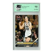Caitlin Clark 2023 Bowman University Now #74 Sets Pts Record Rookie Card PGI 10 Indiana Fever
