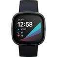 thumbnail image 1 of Restored Fitbit FB512BKBK Sense Advanced Health & Fitness Smartwatch Graphite Carbon (Refurbished), 1 of 5