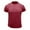 Wine, variant on Inleife Mens T-Shirts Men Short Sleeve Solid Casual Fashion Round Neck Pullover Buttons T Shirt Blouse