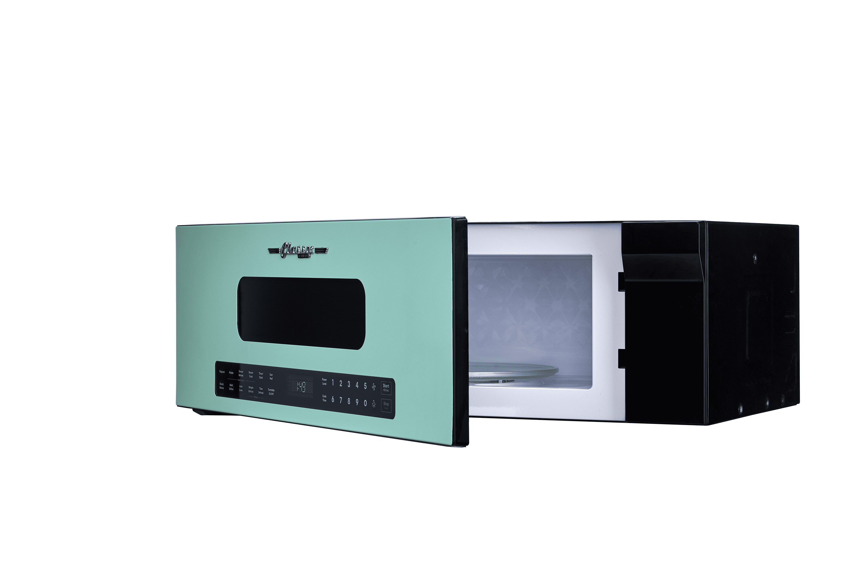 Unique Appliances 30' Classic Retro Over-The-Range Microwave, Ocean Mist Turquoise