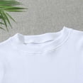 thumbnail image 5 of UVEASISHA Ribbed Knit Crop Tops for Women Slim Fit Long Sleeve Workout Shirts Crew Neck Yoga Athletic T Shirts Solid Color Casual Sporty Tees White S, 5 of 9