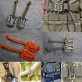 thumbnail image 5 of Ruanlalo 1 Pair Hanging Buckles Mini Elastic Cord Nylon Strap Webbing Dominator Clips for Hiking Army Green, 5 of 6