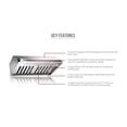KOBE CHX9136SQB1 Brillia 36inch Under Range Hood, 3Speed