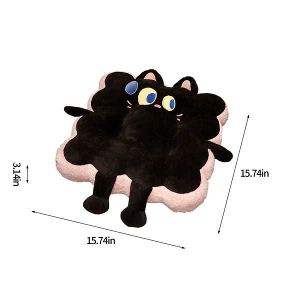 Momihoom Cute Cartoon Bunny Shaped Plush Seat Cushion, Soft Decorative Floor Pillow for Kids' Room and Home Decor