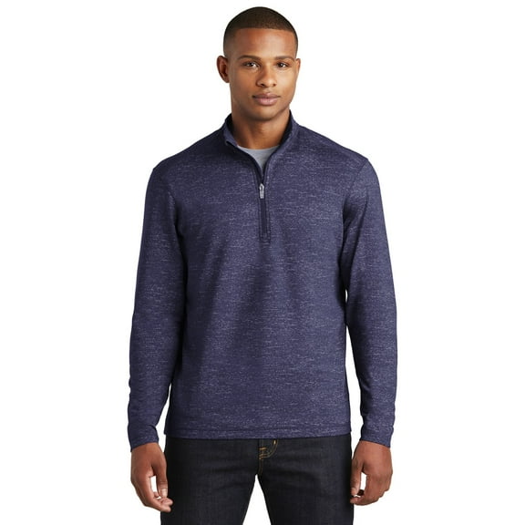 Sport-Tek ® Sport-Wick ® Stretch Reflective Heather 1/2-Zip Pullover. ST855