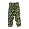 thumbnail image 6 of Uemuo Camouflage Dinosaur Pattern Women's Wide Leg Palazzo Lounge Pants with Pockets Light Weight Loose Comfy Casual Pajama Pants-Small, 6 of 9