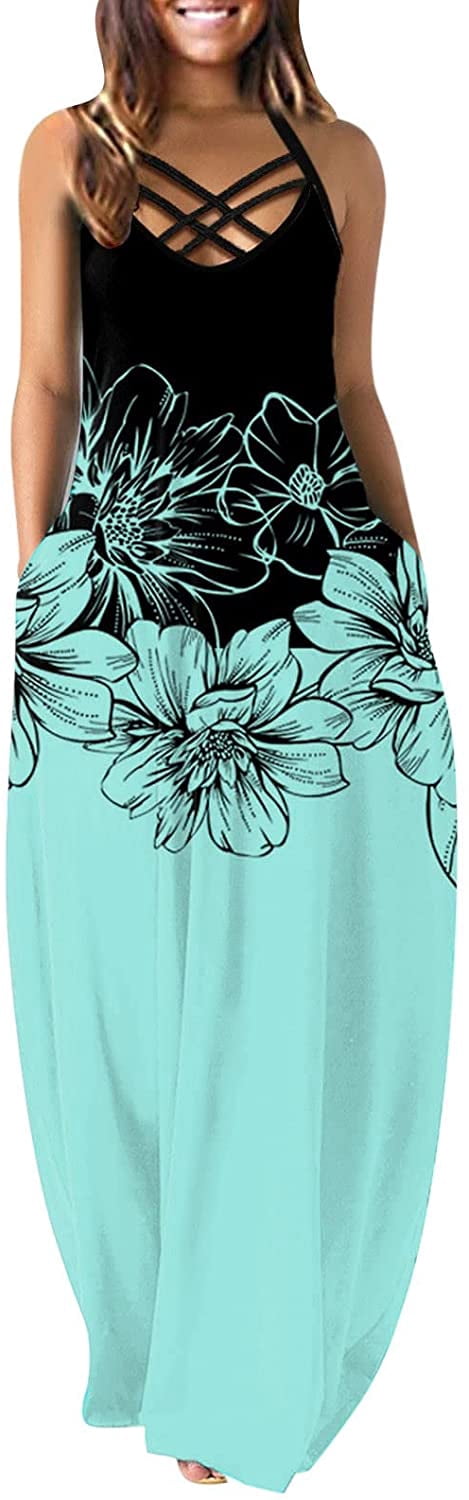 Sunflower Spaghetti Strap Sleeveless 