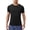 Black, variant on Active Men's Performance Crew Neck Athletic T-Shirt with Subtle Hex Pattern and Moisture-Wicking Fabric - Medium, Gray