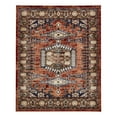 thumbnail image 3 of Unique Loom Utopia Collection Area Rug - Larissa (8' x 10' Rectangle Terracotta/Blue), 3 of 7