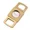 Gold, variant on Gold Cigar Cutter Portable Metal Sharp Guillotine Cigar Outdoor Travel Stainless Steel Cigar Scissors for COHIBA Cuban Puro (Gun gray)