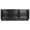 thumbnail image 3 of SAFAVIEH Alice Wall Shelf with Three Storage Compartments, Black, 3 of 5