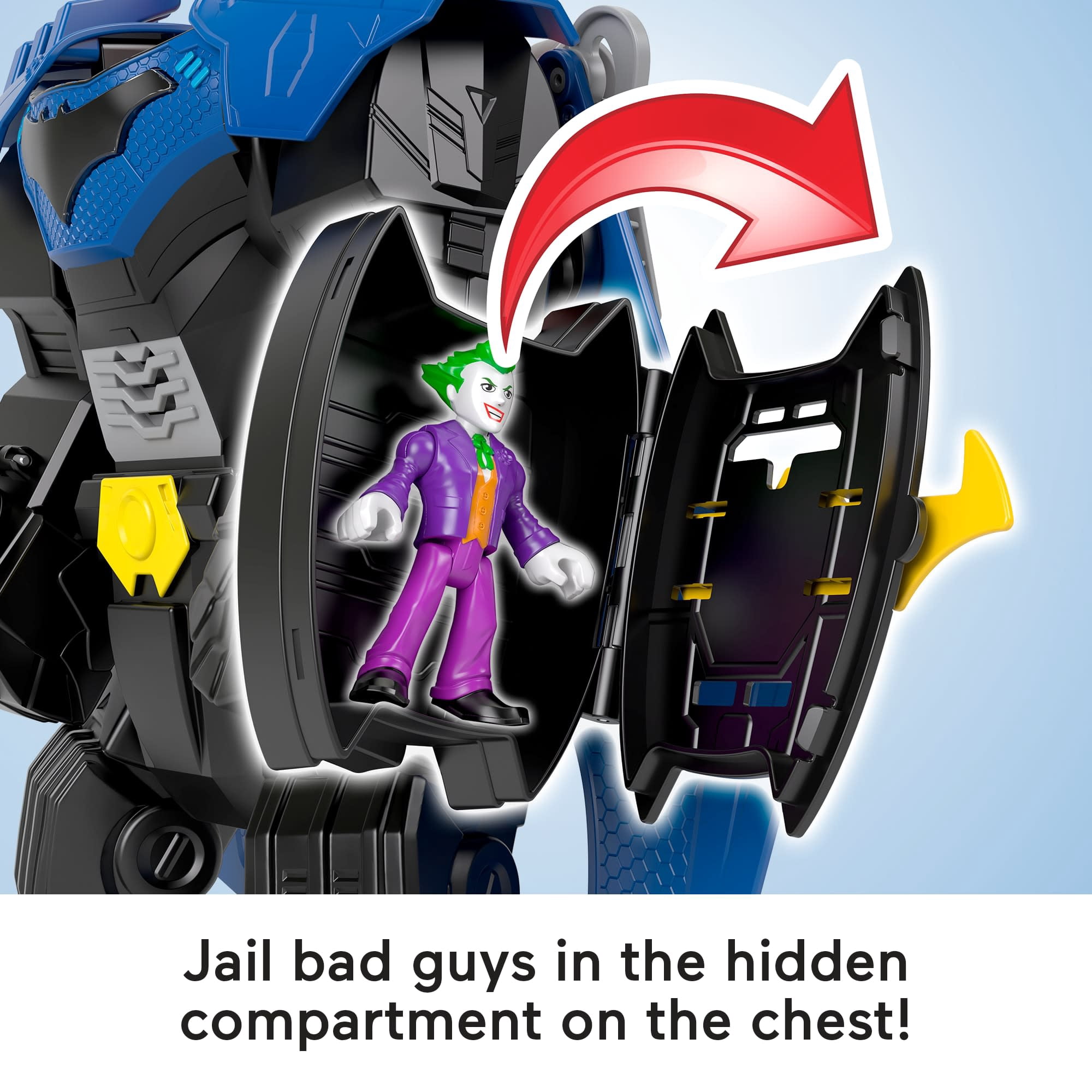 Fisher-Price Imaginext DC Super Friends Batman Flight Mech Toy with Lights, Sounds & Action Figure