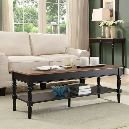 Convenience Concepts French Country Coffee Table In Dark Walnut And Black Canada Convenience Concepts French Country, Convenience Concepts French Country Coffee Table Dark Walnut Black
