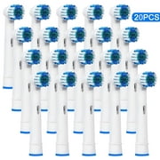 Genkent 20 Pack Replacement Toothbrush Brush Heads for Braun Oral-b Vitality Clean