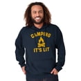 thumbnail image 5 of Camping Its Lit Pun Outdoors Nature Hoodie Sweatshirt Women Men Brisco Brands S, 5 of 6