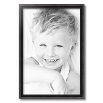 ArtToFrames 16" x 24" Black with Beads Picture Frame, 16x24 inch Black Wood Poster Frame (WOM-4625)