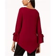 thumbnail image 2 of Alfani Blouse en Tricot à Manches à Volants pour Femmes, Violet, Très Grand, 2 of 3