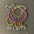 thumbnail image 4 of Handmadetneonsign Dont Worry Be Cappy Neon Sign, Capybara Wall Art Decor, Capybara Led Sign, Kids Room Wall Decor, 4 of 5
