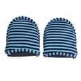 thumbnail image 2 of Travel Portable Foldable Reusable Indoor Soft Cotton Anti Slip Slipper WoMan Coffee Stripes Spa Slippers, 2 of 5