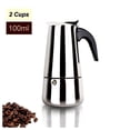 thumbnail image 3 of Coffee Maker Pot Stainless Steel Moka Italian Espresso Latte Percolator Stove Top Coffee Maker Pot, 3 of 5
