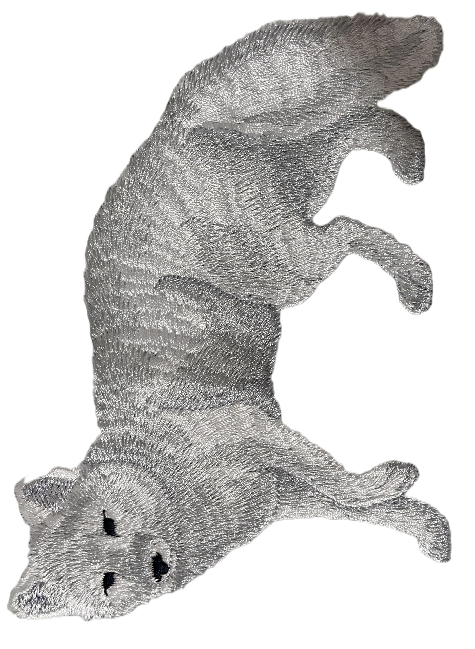 Beyond Vision Custom Arctic Fox Embroidered Iron on/Sew Patch [5.8w X4.8]
