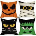thumbnail image 1 of Funda Almohada Fantasma Aterrador Novia Zombi 4 Uds. Halloween, 1 of 9
