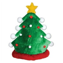 GOBWCOT Adult plush Christmas tree hat evergreen tree shape Christmas hat holiday party supplies suitable for party