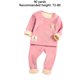 thumbnail image 2 of Qarigey Conjunto de ropa interior térmica para niños, invierno, clima frío, terciopelo, niños, calzoncillos largos, traje, capa base, manga Ropa interior Rosa oscuro 90cm, 2 of 6
