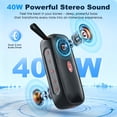 thumbnail image 3 of [New Arrival] Portable Bluetooth Speaker with Stereo Sound, Deep Basss, IPX7 Waterproof, 24-Hour Playtime, Wireless Speaker for Home, Outdoors, Travel, 3 of 12