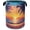 Tropical Palm,Sunset Sea Beach, variant on Laundry Hamper,Tropical Palm Laundry Basket,Sunset Sea Beach Waterproof Oxford Cloth Storage Basket with Handle for Clothes Books Nursery Home Storage Sundries 16"x20"