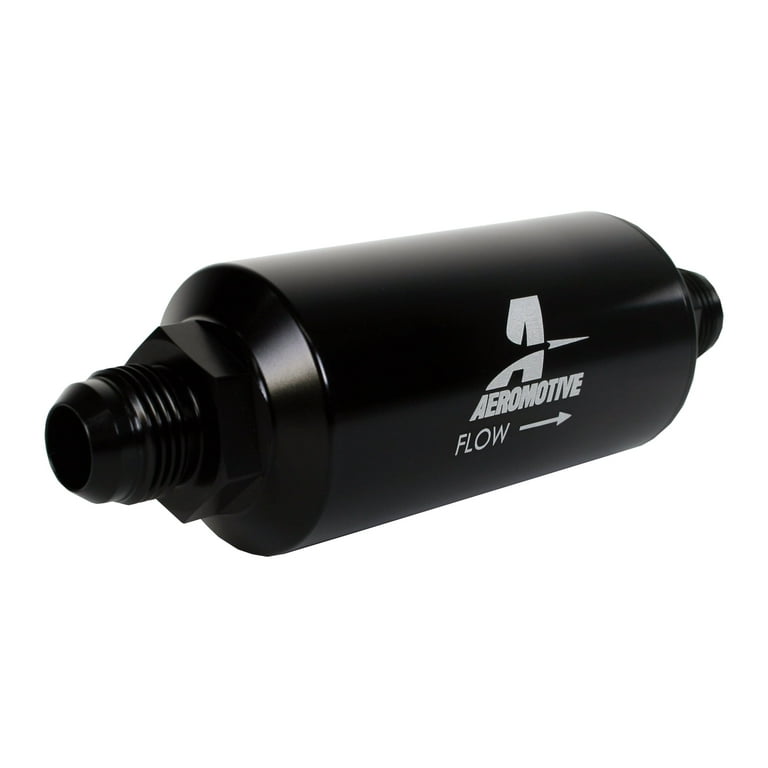 Aeromotive 10an Cellulose Inline Fuel Filter 10 Micron 2in OD Black Aeromotive 10an Cellulose Inline Fuel Filter 10 Micron 2in OD Black