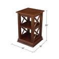 thumbnail image 3 of International Concepts Hampton Accent Table With Shelves, 3 of 7