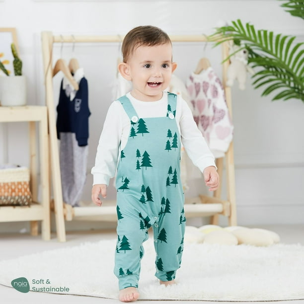 PatPat Bebe Garcon Bodysuits Tenues Vetements Bebe Bebe Unisexe Naia Plante Impression Casual Manches Longues Combinaison Walmart