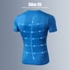 thumbnail image 3 of Camiseta deportiva para hombre, camisetas delgadas elásticas de secado rápido, cuello redondo, manga Abanopi Camiseta de los hombres, 3 of 7