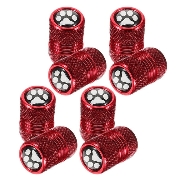 MLINS Stainless Steel Car Tire Valve Stem Caps with Paw Design, Air Valve Covers for SUV, Truck, Motorcycle Wheels