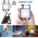 thumbnail image 4 of Paquete de 2 mini linterna LED con llavero, luz de trabajo recargable USB-C de 1000 lúmenes, abridor de botellas e imán, 4 modos de inspección a prueba de agua para reparación de campamentos [Clase de, 4 of 5